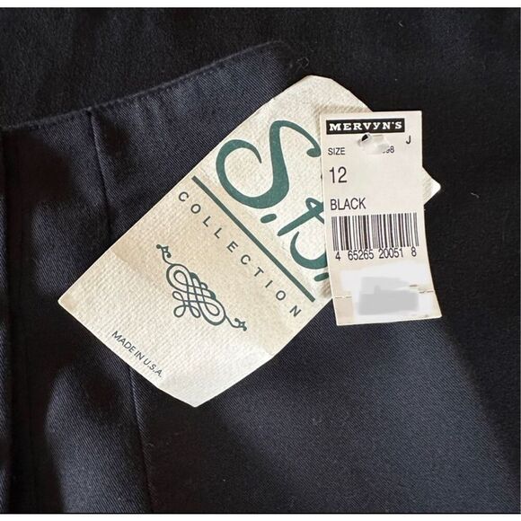 Black Maxi Skirt High Waist Button Front Wrap Skirt Size 12 • NEW WITH TAGS • - Picture 9 of 11